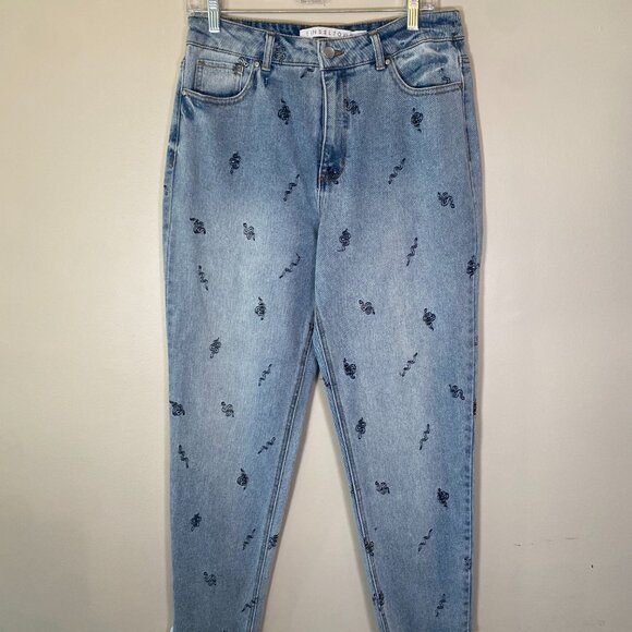 NWOT Tinseltown Snake Embroidered Mom Jeans - Picture 3 of 6
